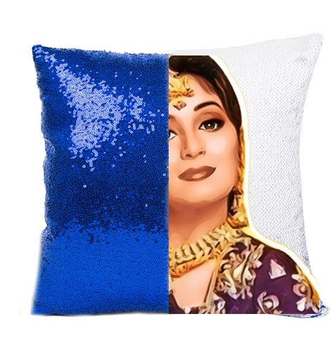 Madhuri Pop Art Sequenced Scatter Cushion