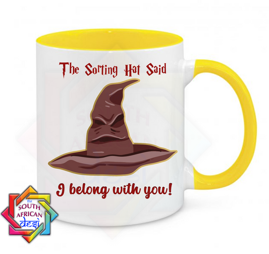 THE SORTING HAT SAID I BELONG WITH YOU | HARRY POTTER INSPIRED VALENTINES DAY MUG