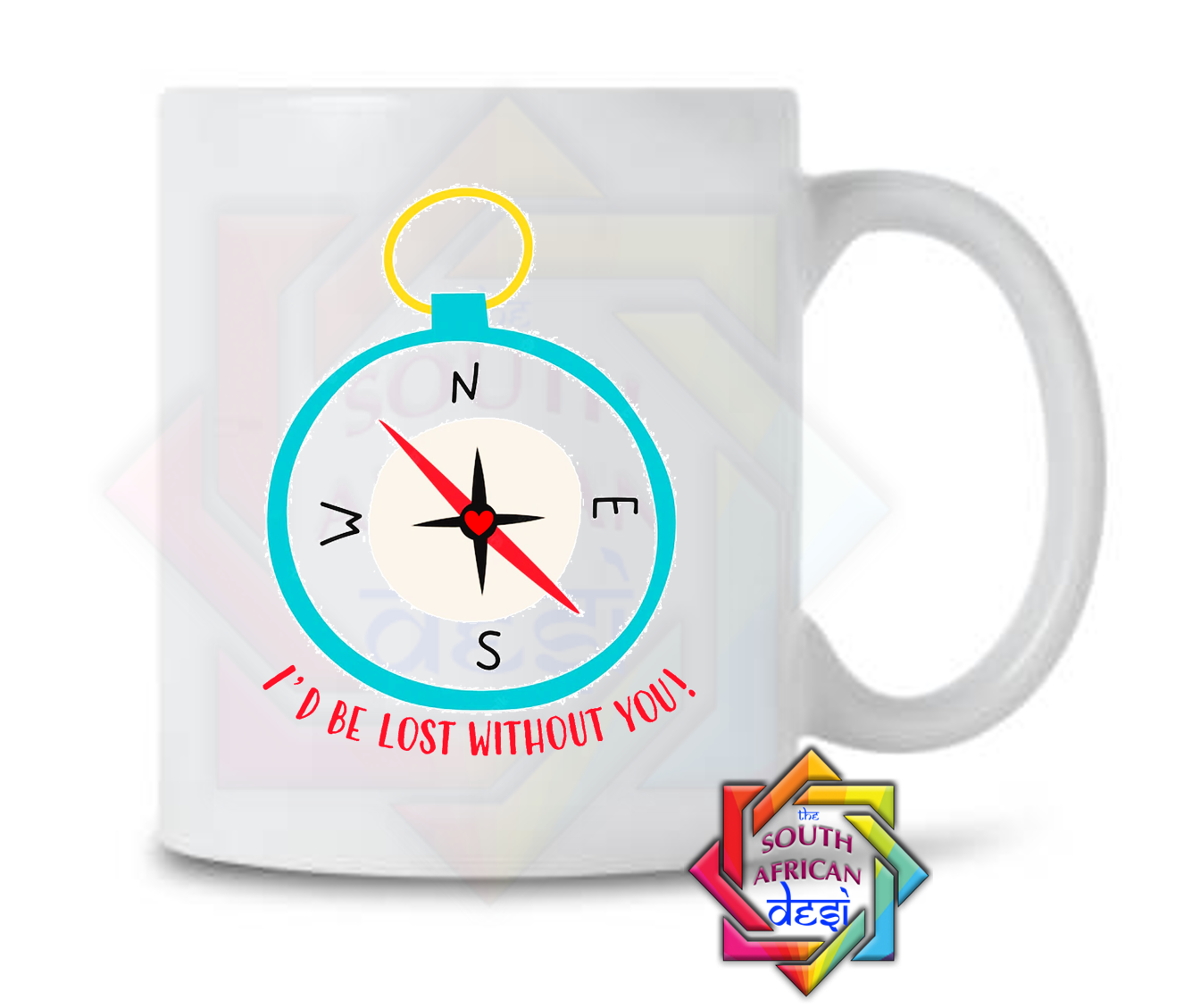 I'D BE LOST WITHOUT YOU - COMPASS MUG | VALENTINES DAY