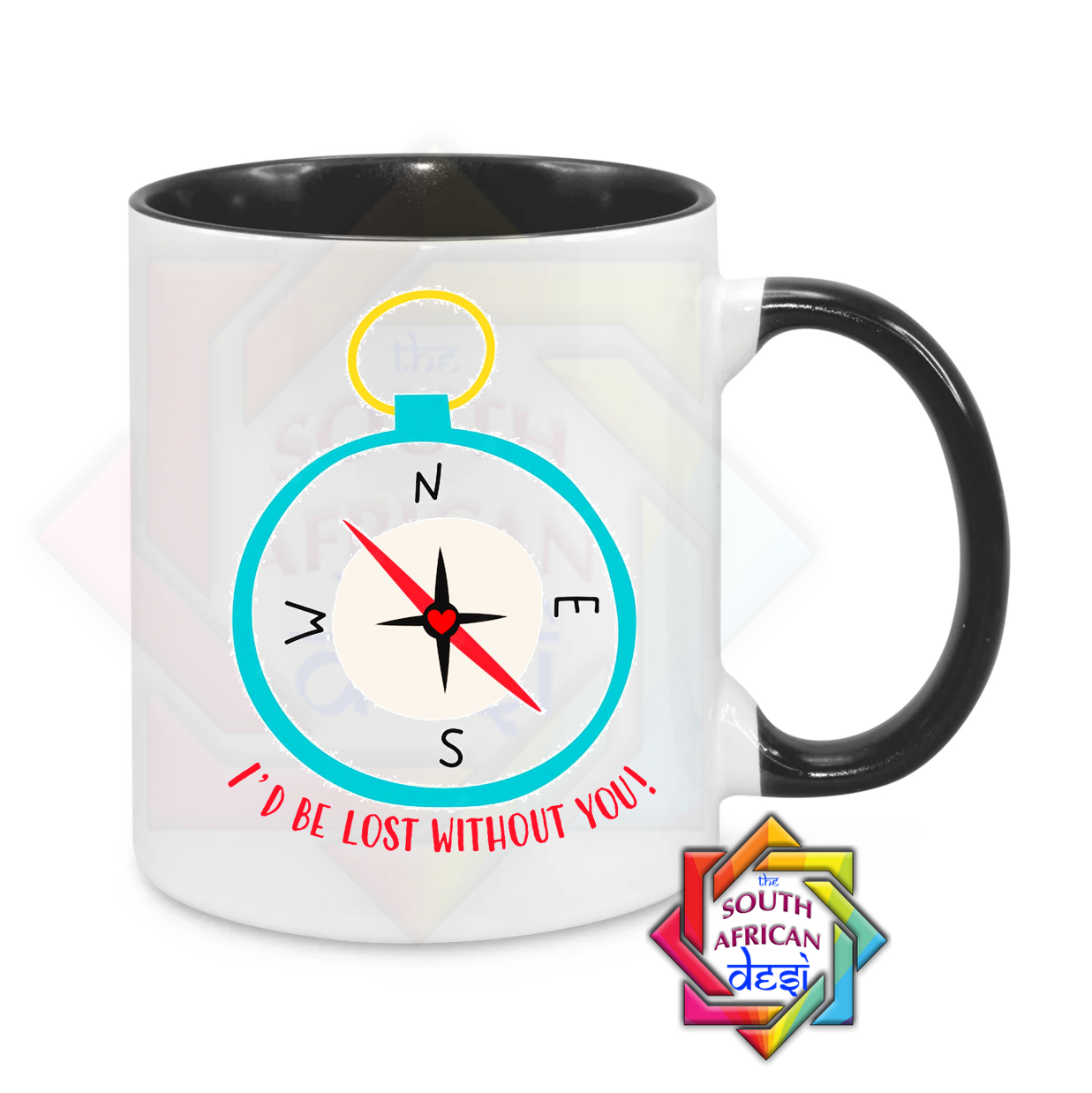 I'D BE LOST WITHOUT YOU - COMPASS MUG | VALENTINES DAY