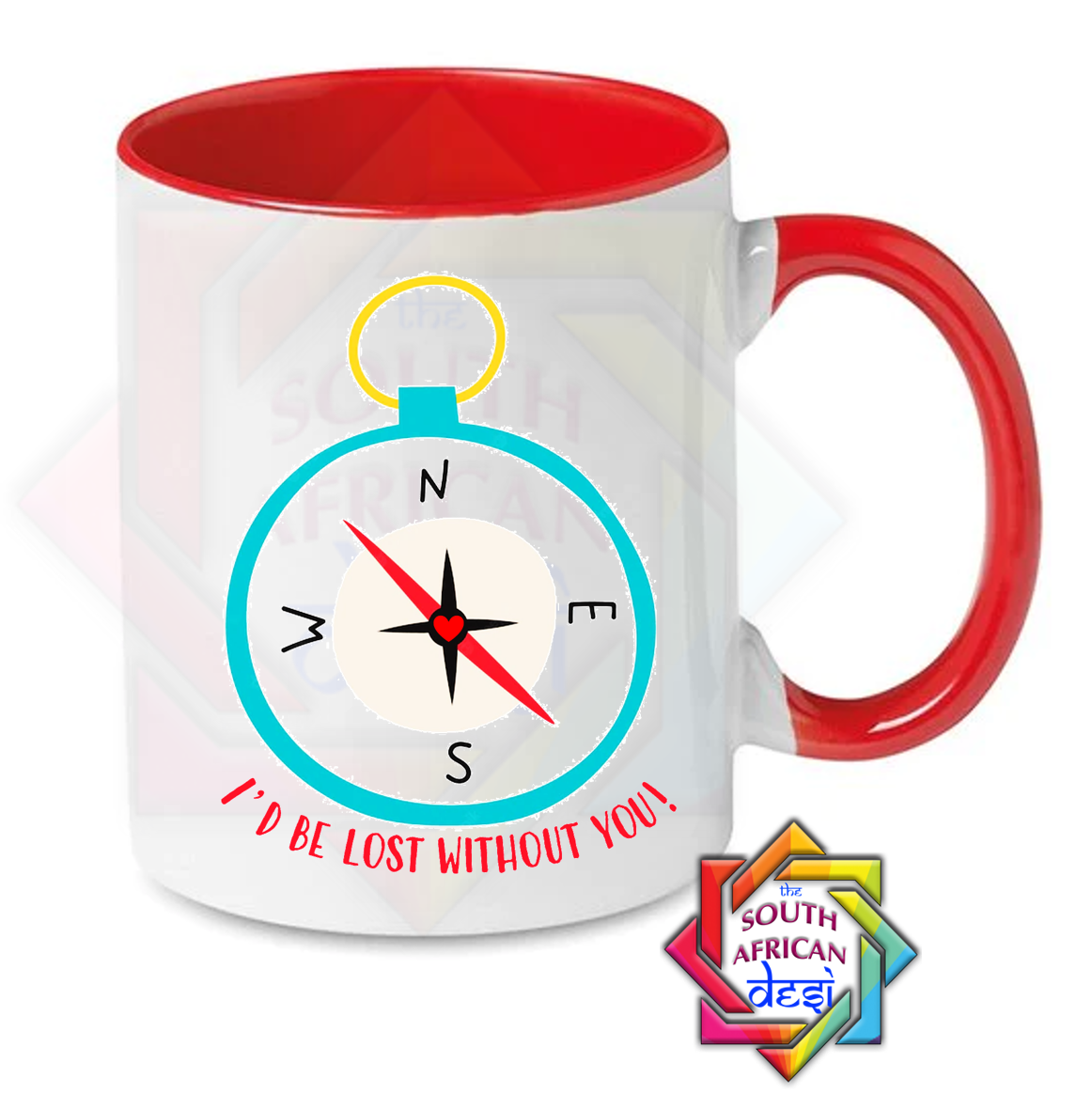 I'D BE LOST WITHOUT YOU - COMPASS MUG | VALENTINES DAY