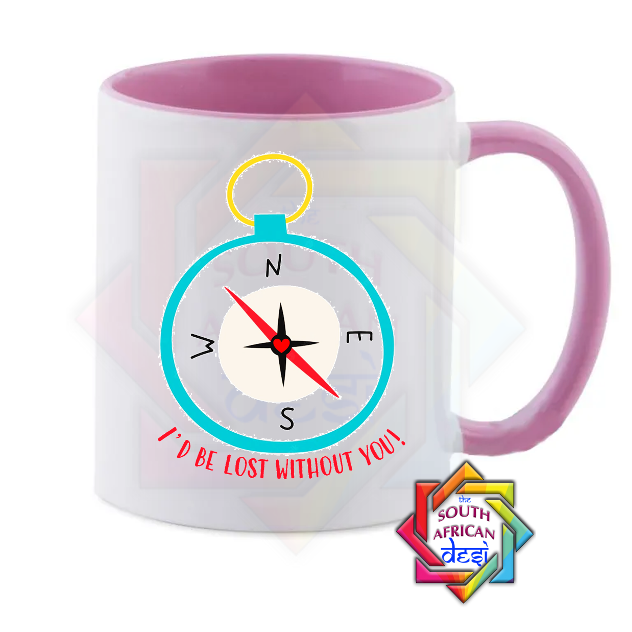 I'D BE LOST WITHOUT YOU - COMPASS MUG | VALENTINES DAY