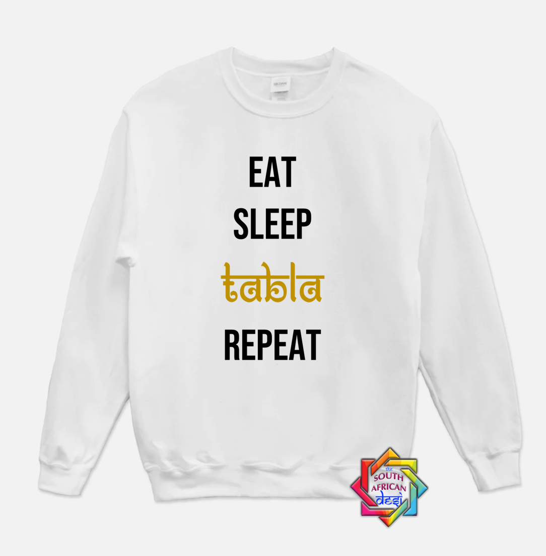 EAT SLEEP TABLA REPEAT HOODIE/SWEATER | UNISEX
