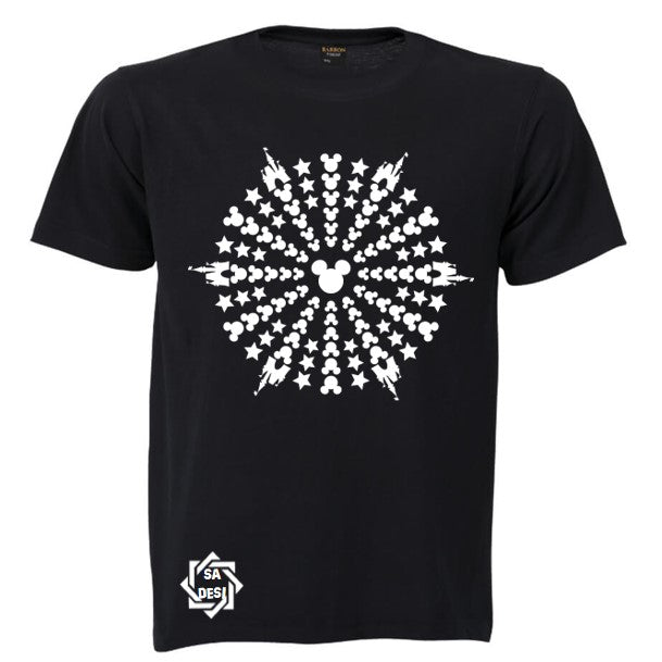 Mickey Mouse with Castle Mandala T shirt