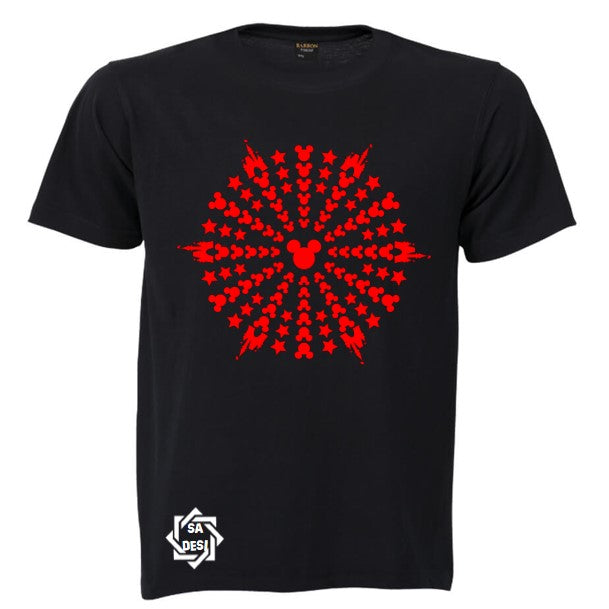 Mickey Mouse with Castle Mandala T shirt