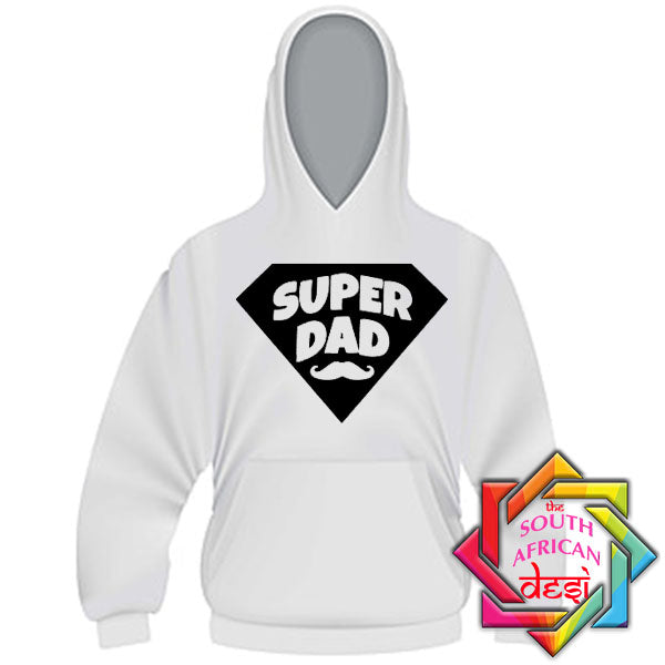 SUPER DAD MOUSTACHE HOODIE/SWEATER | FATHERS DAY