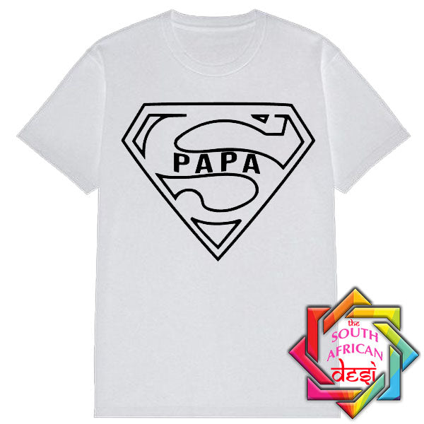 SUPER PAPA T SHIRT / FATHERS DAY