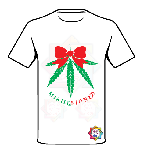 MISTLESTONED 2 CHRISTMAS T-SHIRT FUNKY