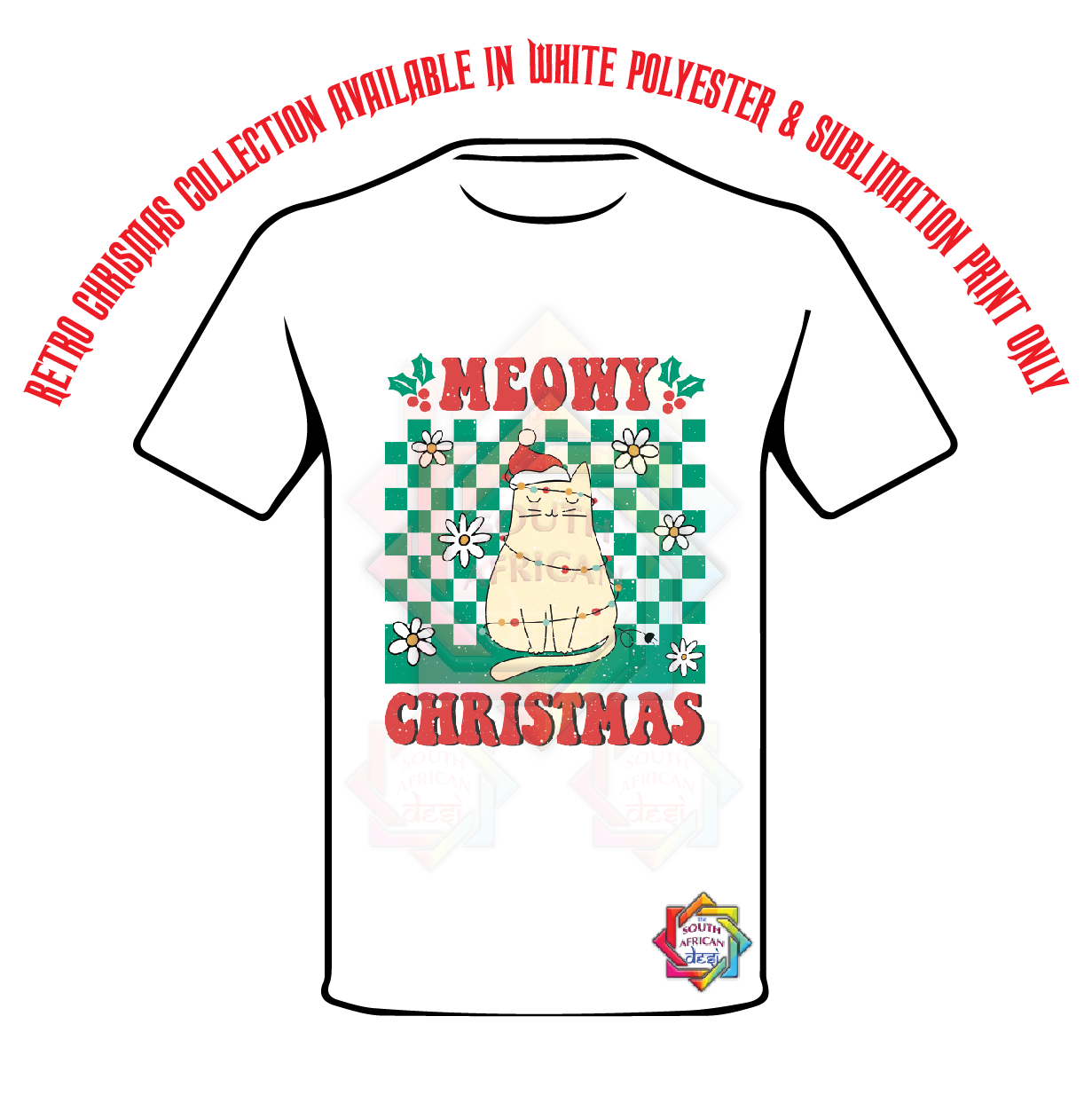 MEOWY CHRISTMAS 2 T-SHIRT • RETRO XMAS LOOK