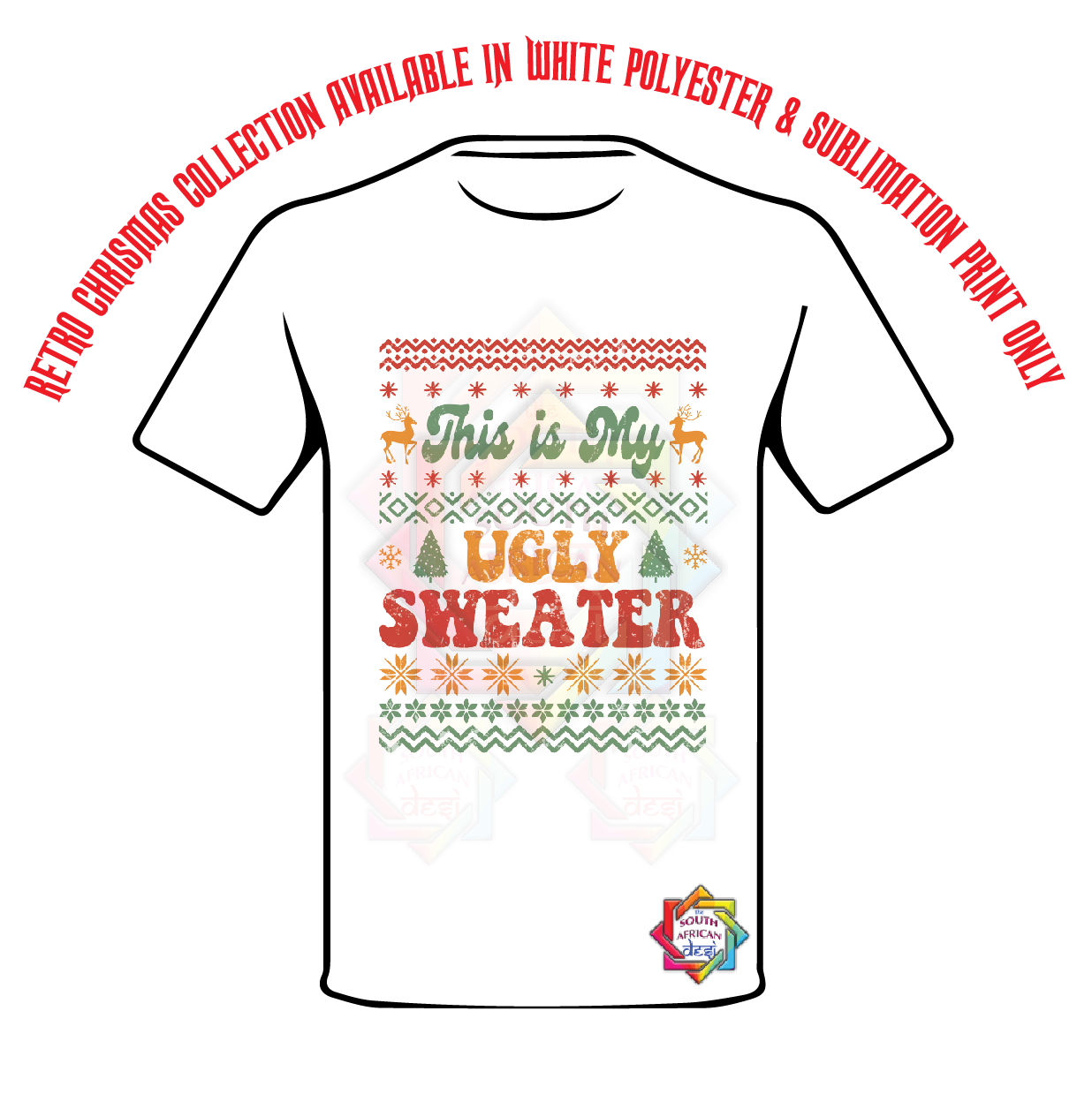 THIS IS MY UGLY SWEATER T-SHIRT • RETRO XMAS LOOK