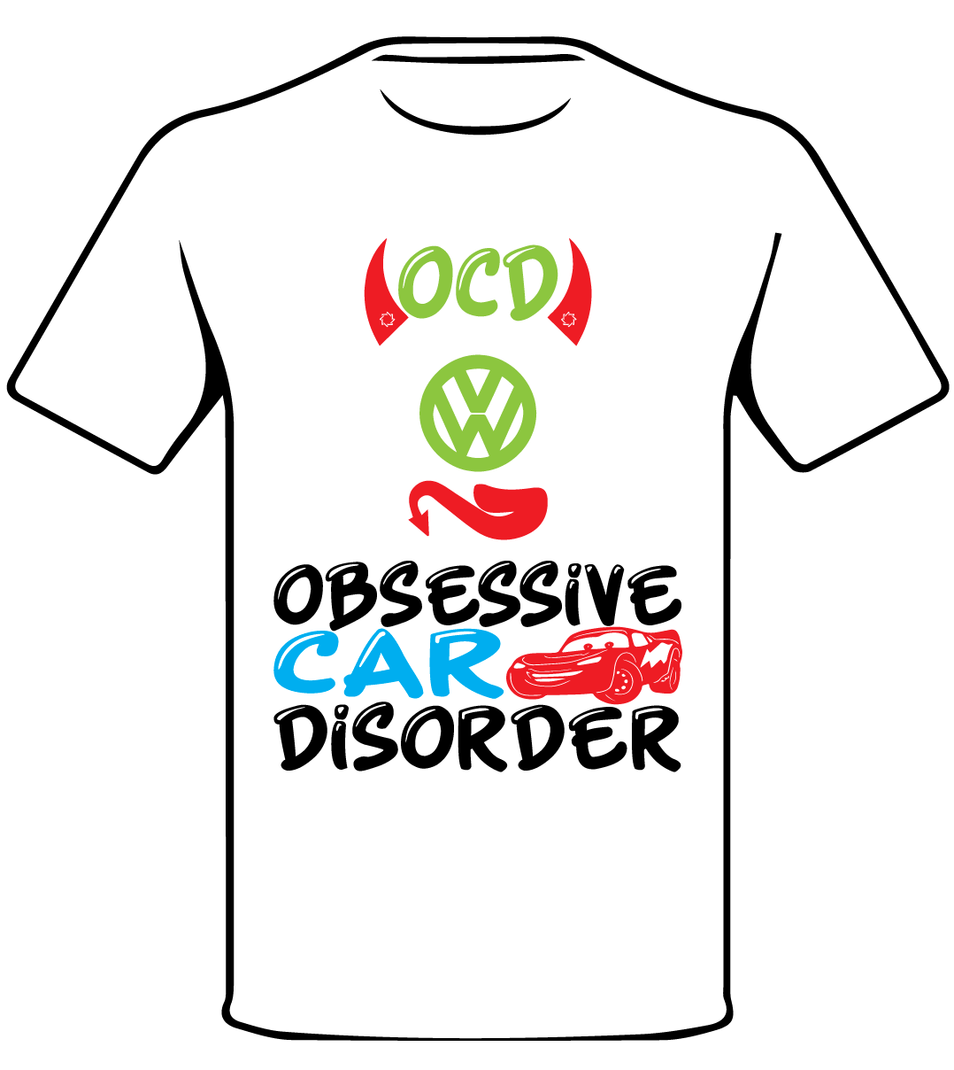 VW INSPIRED OCD ENTHUSIAST T SHIRT