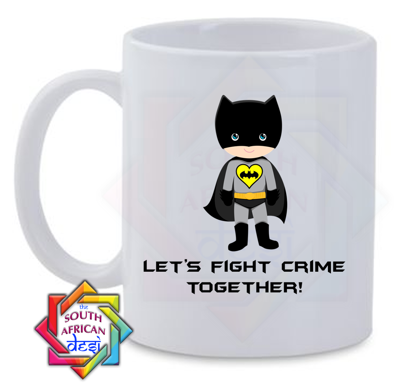LETS FIGHT CRIME TOGETHER | BATMAN INSPIRED VALENTINES DAY MUG