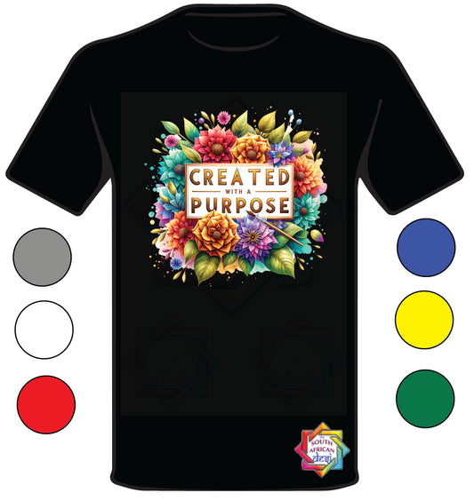 CREATED WITH A PURPOSE • CHRISTIAN T-shirt