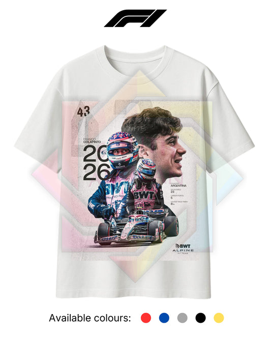 F1 INSPIRED MERCH 2026 | FRANCO COLAPINTO | T-SHIRT/HOODIE/SWEATER