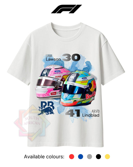 F1 INSPIRED MERCH 2026 | RB | LAWSON AND LINDBLAD | HELMETS  | T-SHIRT/HOODIE/SWEATER