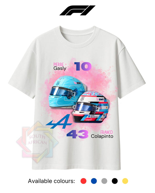 F1 INSPIRED MERCH 2026 | ALPINE | GASLY & COLAPINTO | HELMETS  | T-SHIRT/HOODIE/SWEATER