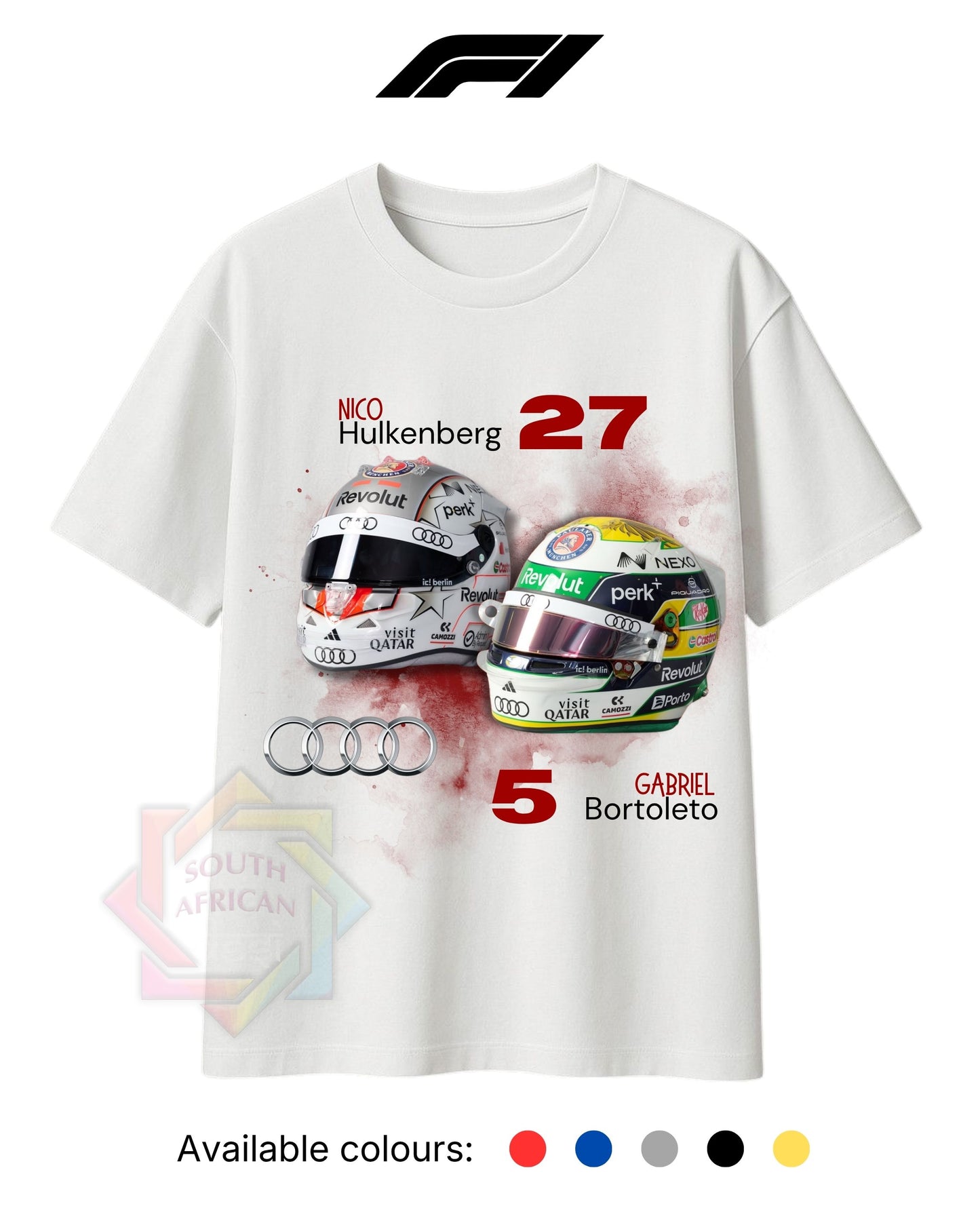F1 INSPIRED MERCH 2026 | AUDI | HULKENBERG & BORTOLETO | HELMETS  | T-SHIRT/HOODIE/SWEATER