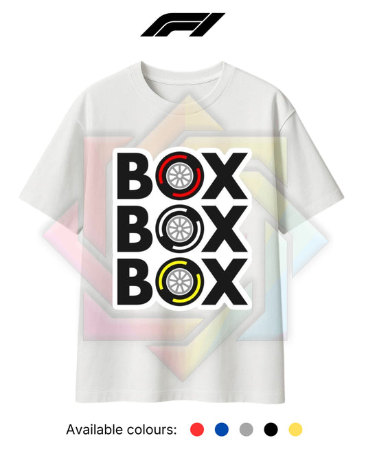 F1 INSPIRED MERCH 2026 | BOX BOX BOX | T-SHIRT/HOODIE/SWEATER
