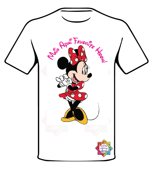 DISNEY INSPIRED MAIN APNI FAVORITE HOUN 1 T SHIRT