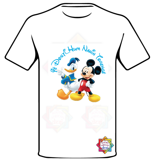 DISNEY INSPIRED YE DOSTI HUM NAHIN TORENGE T SHIRT