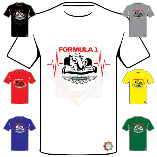 FORMULA 1 INSPIRED  • ASTON MARTIN HEART BEAT T SHIRT