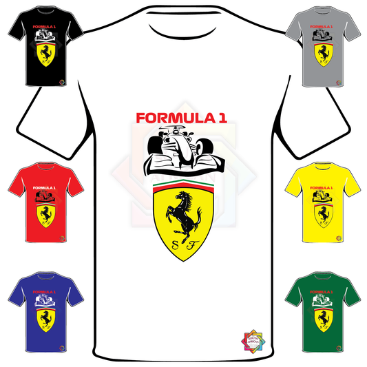 FORMULA 1 INSPIRED  • FERARRI  T SHIRT