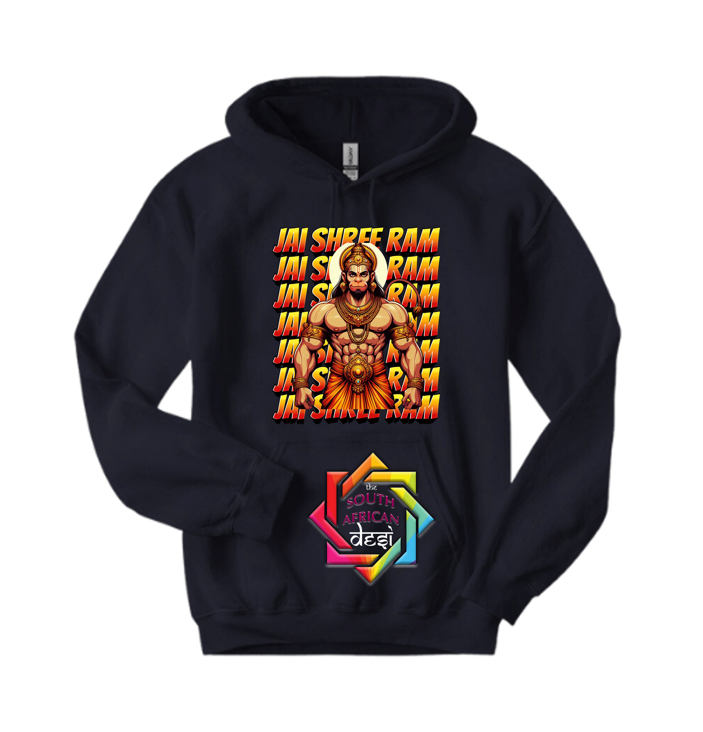 PROUDLY HINDU SERIES • HANUMAN 3 JAI SHREE RAAM HOODIE