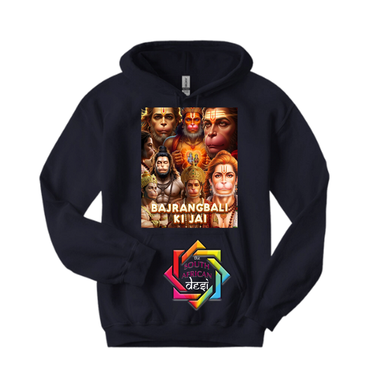 PROUDLY HINDU SERIES • HANUMAN 4 JAI BAJARANG BALI HOODIE
