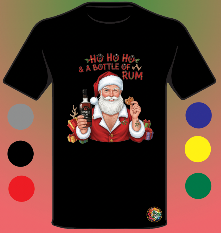 XMAS 2025 • HO HO HO AND BOTTLE OF RUM