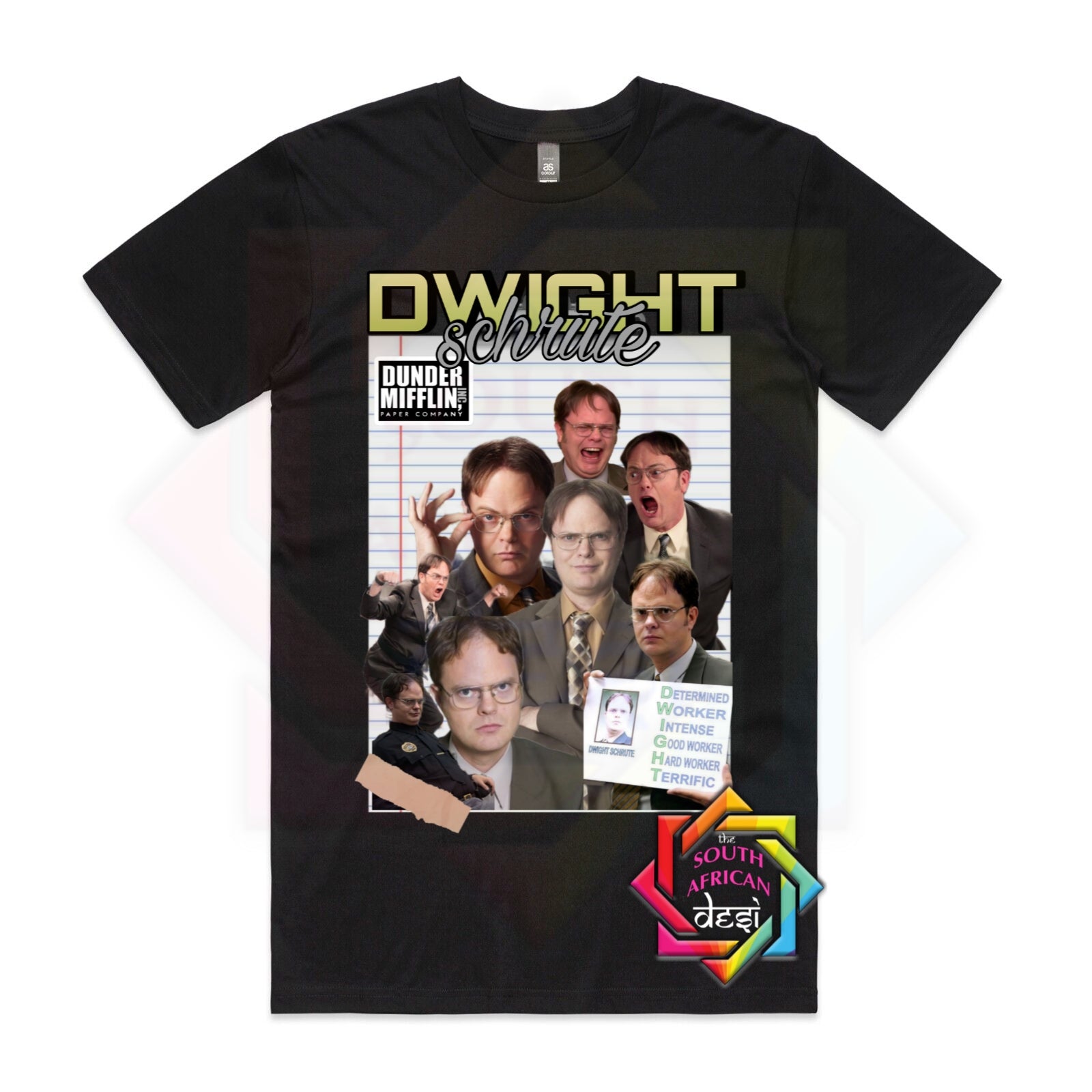 DWIGHT SCHRUTE RETRO | THE OFFICE INSPIRED T-SHIRT – The South African Desi