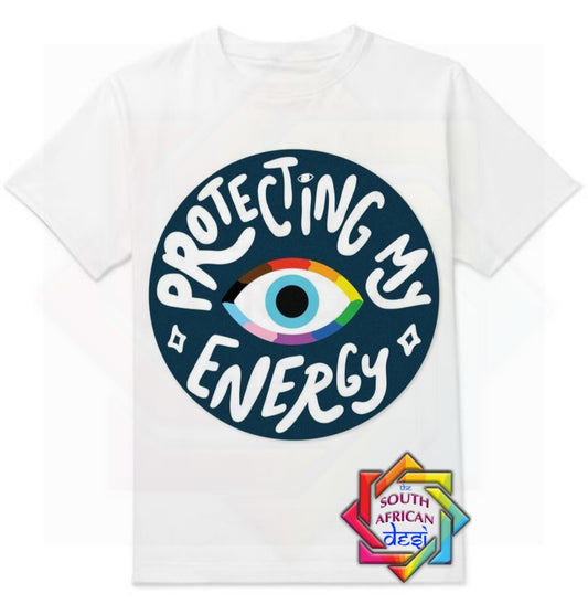 PROTECTING MY ENERGY EVIL EYE T-SHIRT