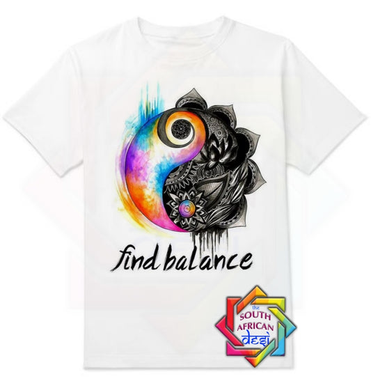 FIND BALANCE YING YANG T-SHIRT