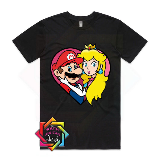 PEACH AND SUPER MARIO INSPIRED T-SHIRT
