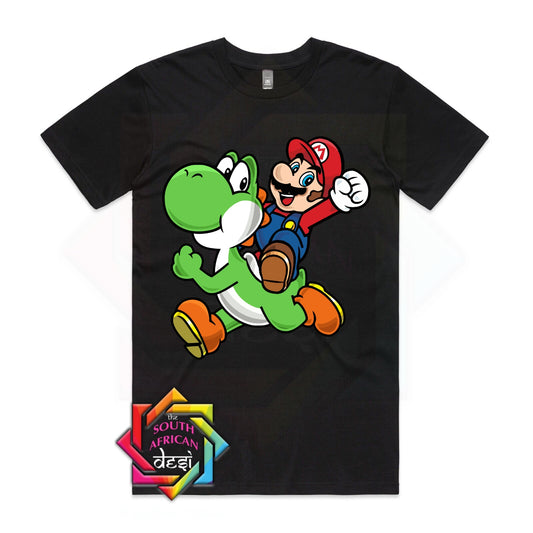 DINO AND SUPER MARIO INSPIRED T-SHIRT
