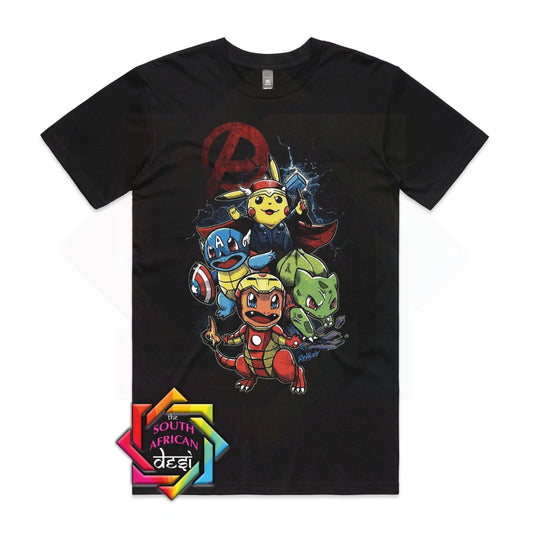 PIKACHU X AVENGERS INSPIRED T SHIRT