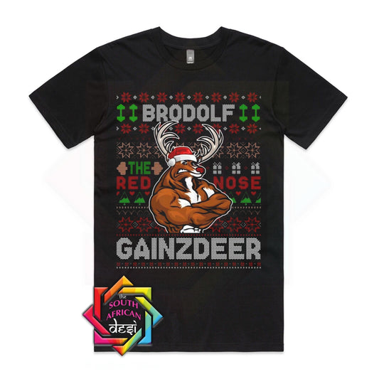 Brodolf Gainzdeer - Gym Lover - Christmas T-shirt