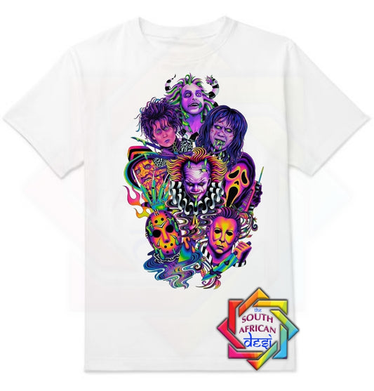 HORROR MOVIE CHARACTERS T-SHIRT