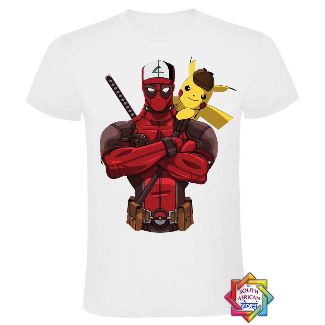 PIKACHU X DEADPOOL INSPIRED T SHIRT