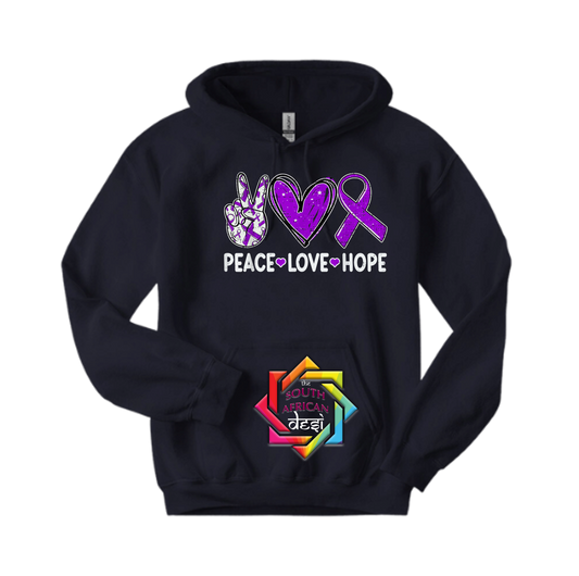 PEACE LOVE HOPE | T-SHIRT/HOODIE/SWEATER | SUPPORT GBV