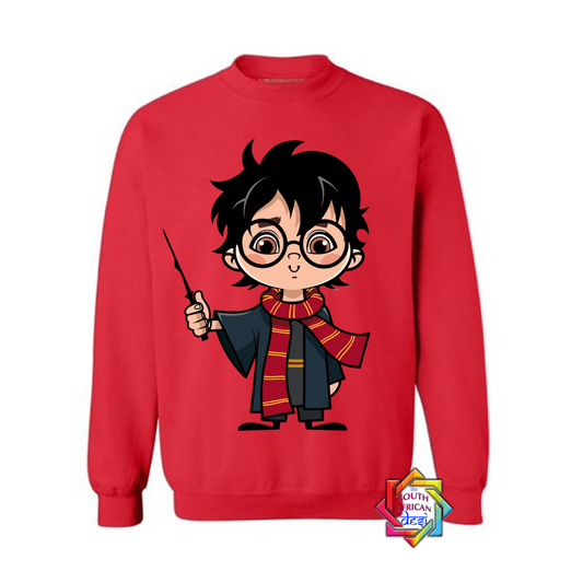 HARRY POTTER WITH WAND | HARRY POTTER INSPIRED HOODIE/SWEATER | UNISEX