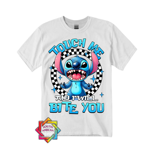TOUCH ME AND I WILL BITE YOU - STITCH | T-SHIRT/HOODIE/SWEATER