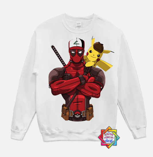 DEADPOOL X PIKACHU INSPIRED HOODIE/SWEATER | UNISEX