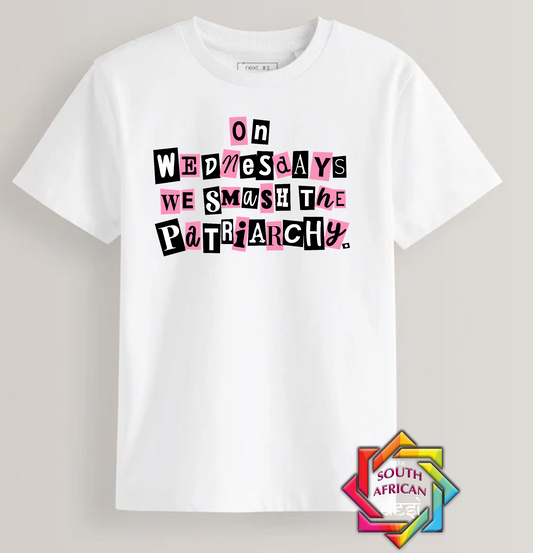 ON WEDNESDAYS WE SMASH THE PATRIACHY | T-SHIRT/HOODIE/SWEATER | SUPPORT GBV