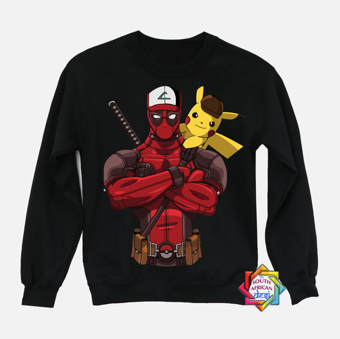 DEADPOOL X PIKACHU INSPIRED HOODIE SWEATER UNISEX The South African Desi