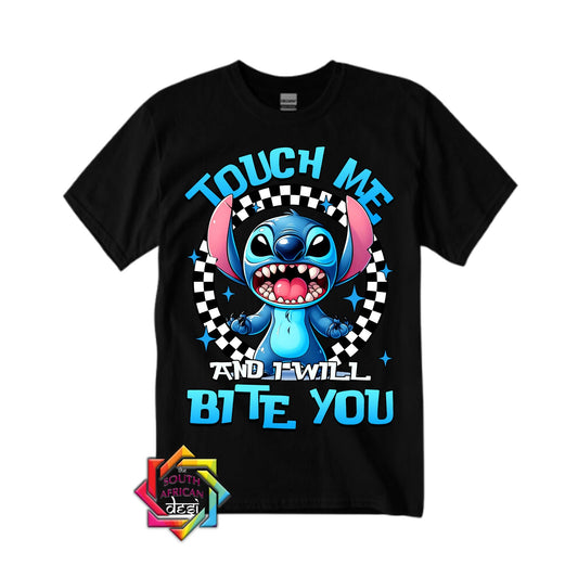 TOUCH ME AND I WILL BITE YOU - STITCH | T-SHIRT/HOODIE/SWEATER