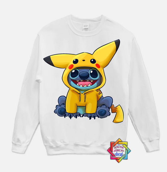 PIKACHU X STITCH INSPIRED HOODIE/SWEATER | UNISEX