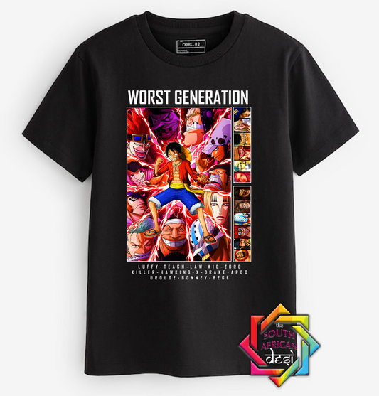 WORST GENERATION | ONE PIECE INSPIRED | T-SHIRT/HOODIE/SWEATER