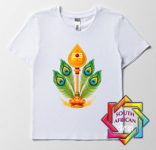 VEL PEACOCK FEATHER | KAVADY KIDS T-SHIRT
