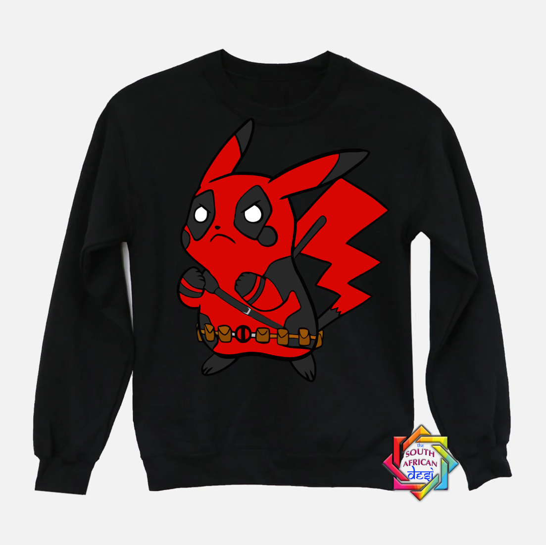 PIKACHU X DEADPOOL INSPIRED HOODIE SWEATER UNISEX The South African Desi