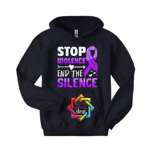 STOP THE VIOLENCE END THE SILENCE | T-SHIRT/HOODIE/SWEATER | SUPPORT GBV